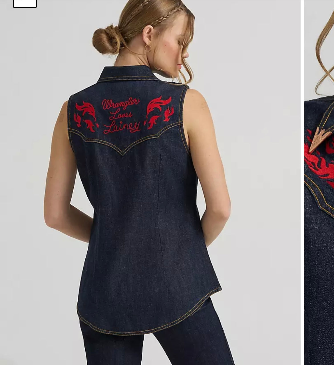 Wrangler cowboy  x lainey Wilson  wrangler jeansväst  Limited edition