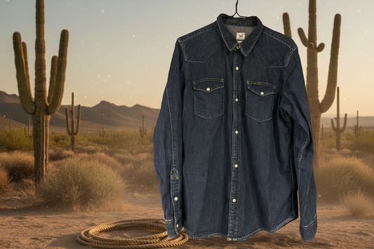 Vintage jeansskjorta  Lee western