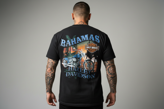 Harley Davidson motorcykel tshirt Svart xl unisex