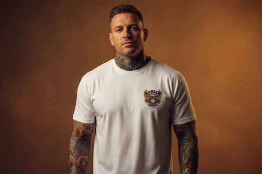Harley Davidson motorcykel tshirt Vit Xxl unisex