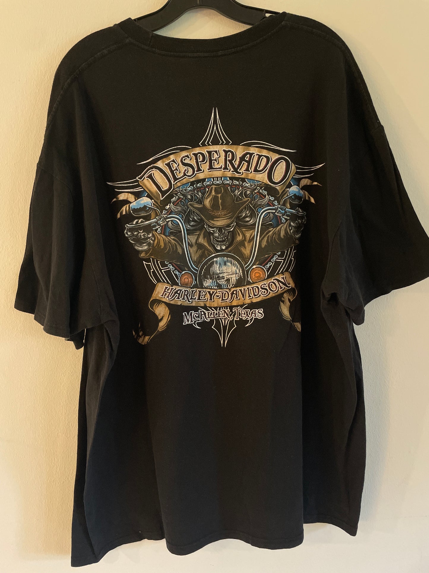 Harley Davidson motorcykel  tshirt    Svart Xxl  unisex