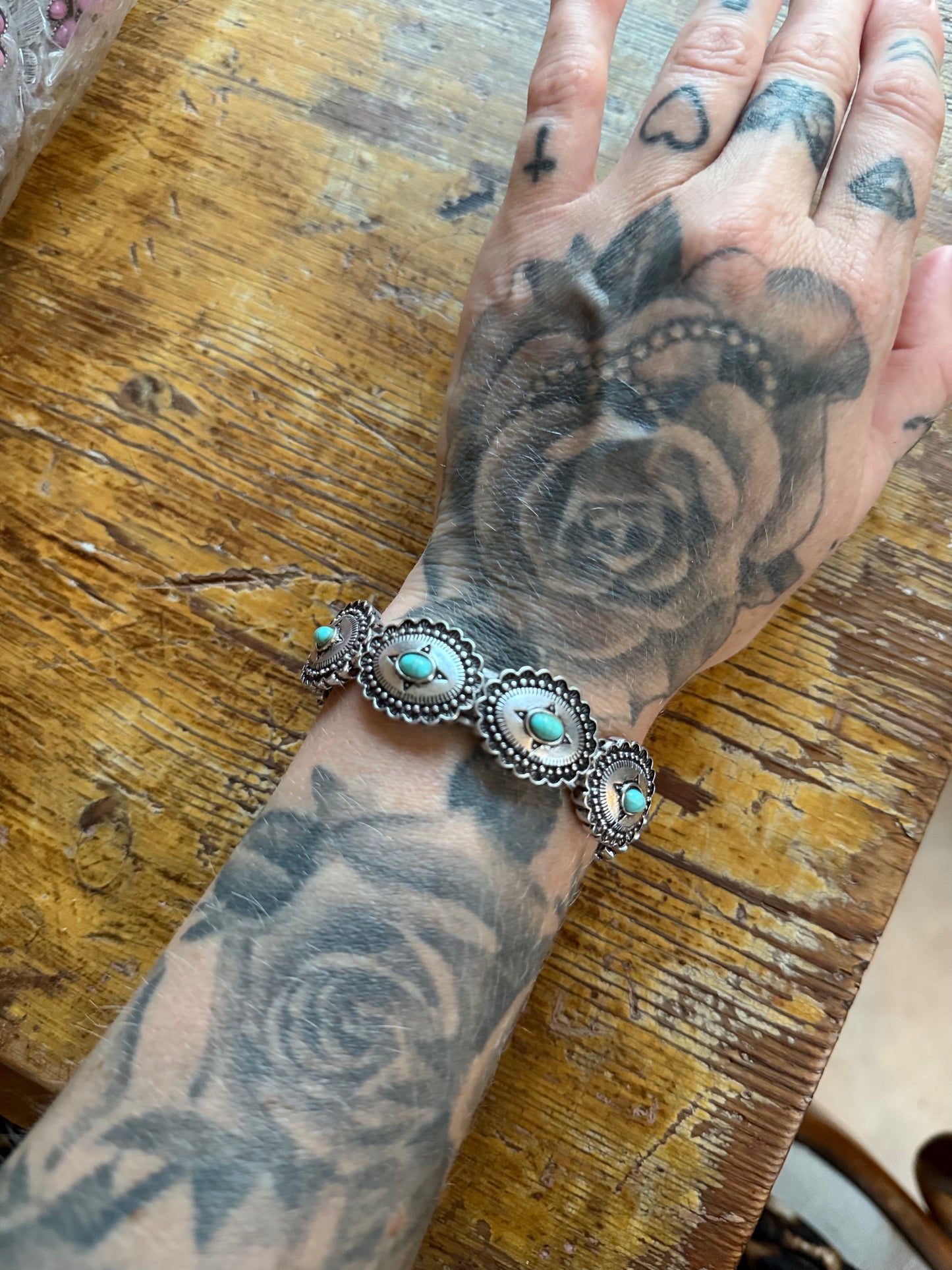 Texas jewelry armband turkos chonchos