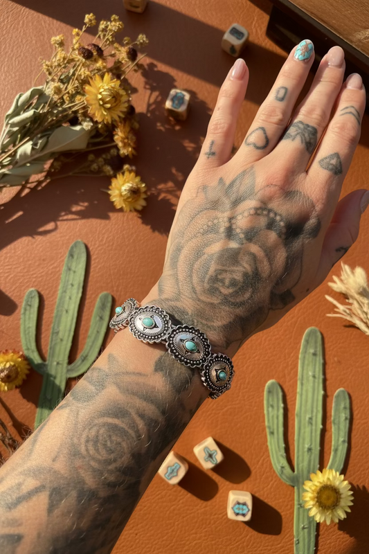 Texas jewelry armband turkos chonchos