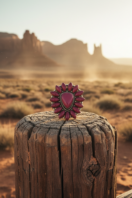 Texas jewelry rosa stor ring stretch