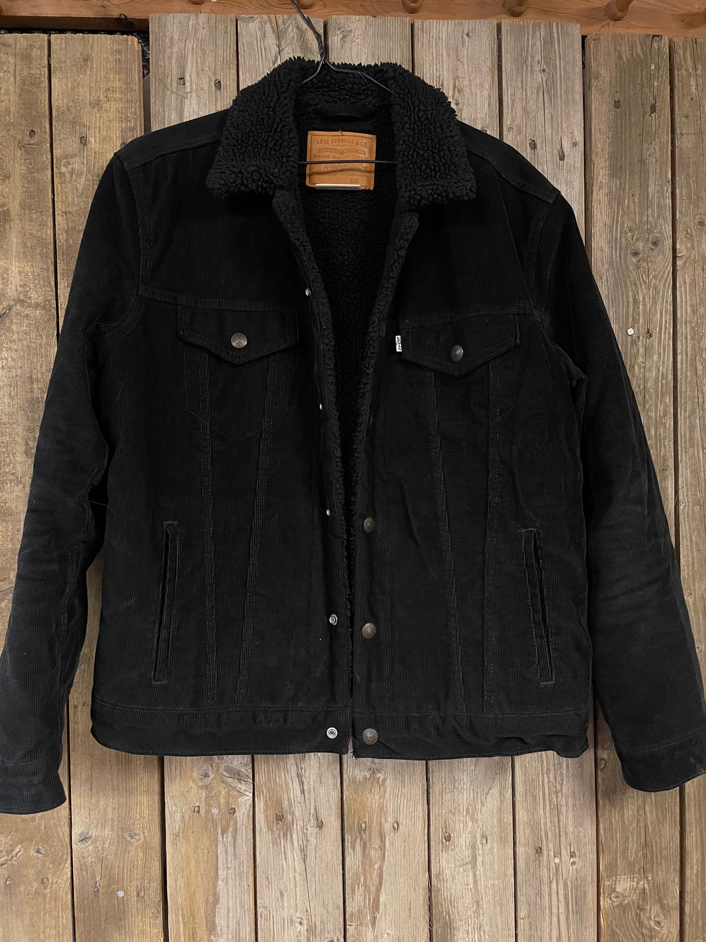 Vintage jeansjacka Levi’s svart Manchester