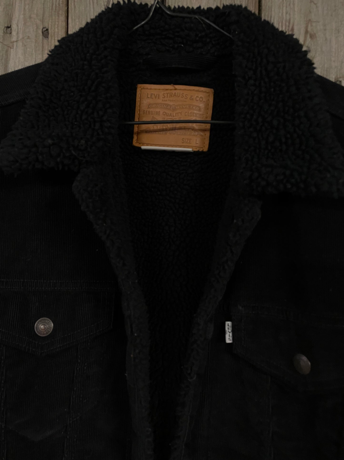 Vintage jeansjacka Levi’s svart Manchester