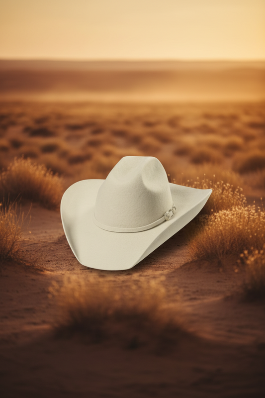 stars & stripes Filt hatt -Wyoming bone ljus beige