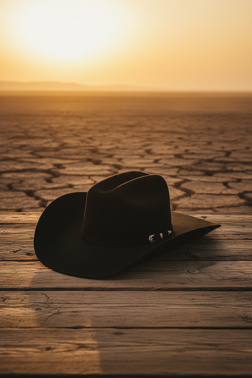 Ariat ADT Western 3X Wool Hat with Buckle svart