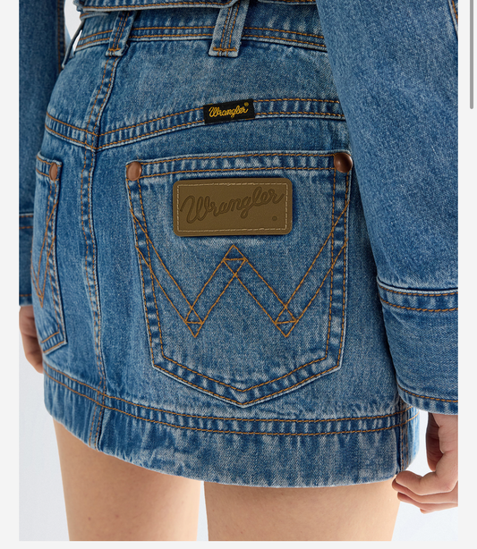 Wrangler super skirt kjol  jeans Dam