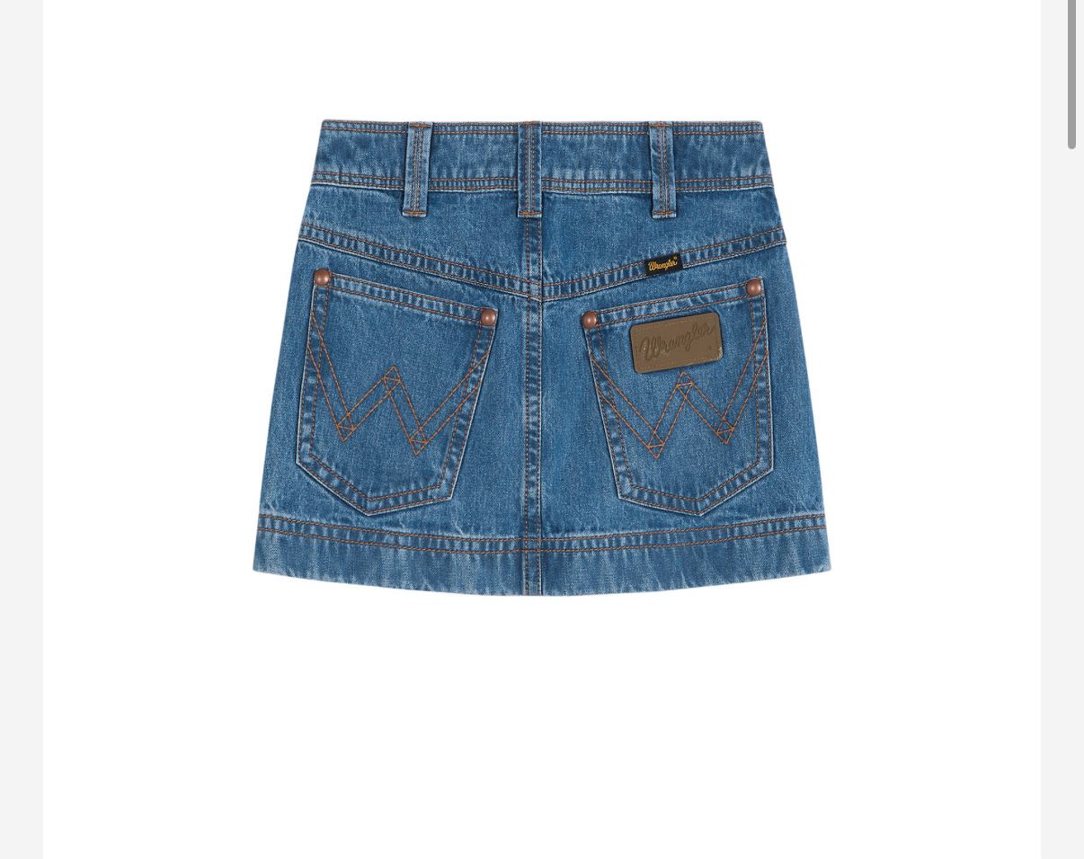Wrangler super skirt kjol  jeans Dam