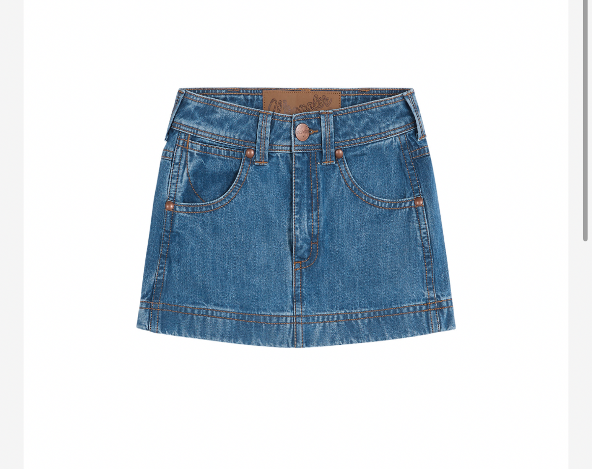 Wrangler super skirt kjol  jeans Dam