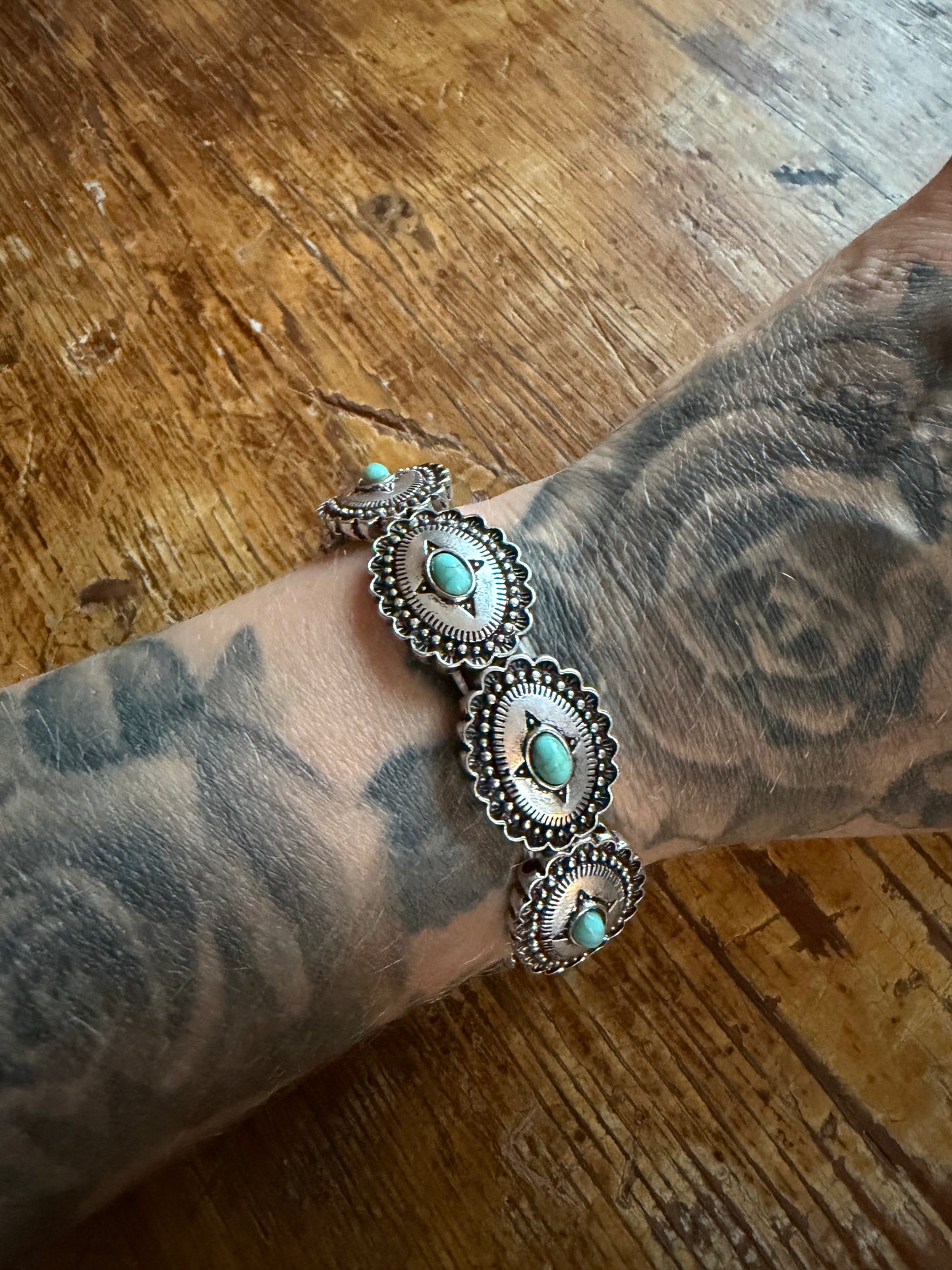 Texas jewelry armband turkos chonchos
