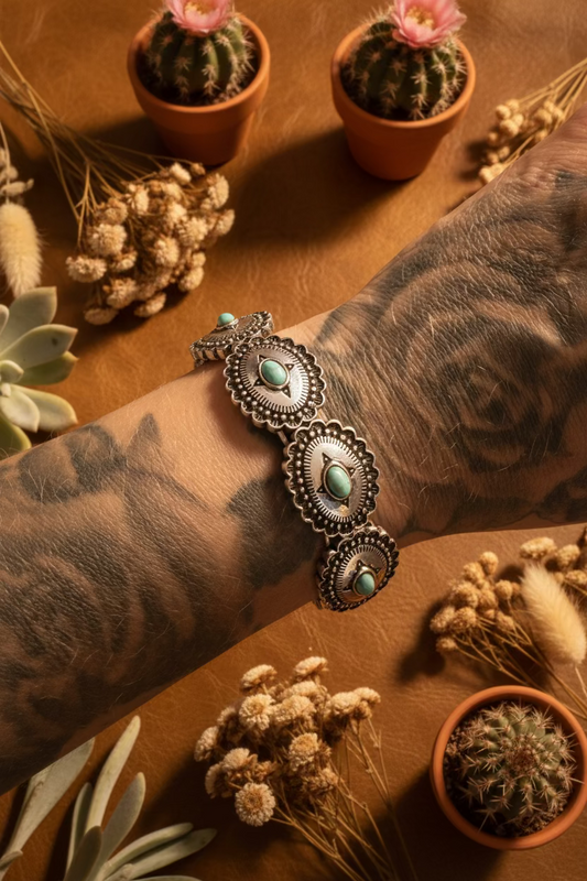 Texas jewelry armband turkos chonchos