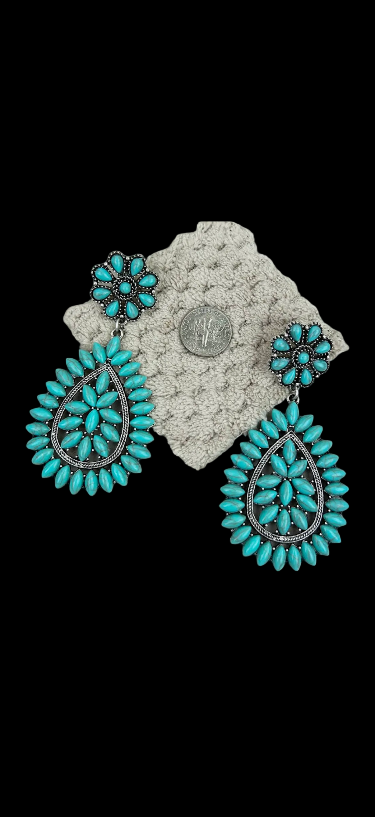 Texas jewelry turkosa örhängen