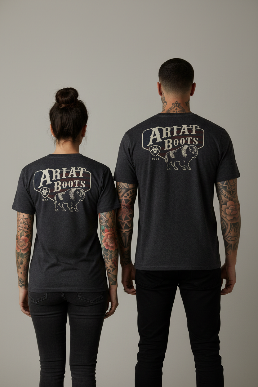 Ariat american bison   ariat Herr  T-Shirt