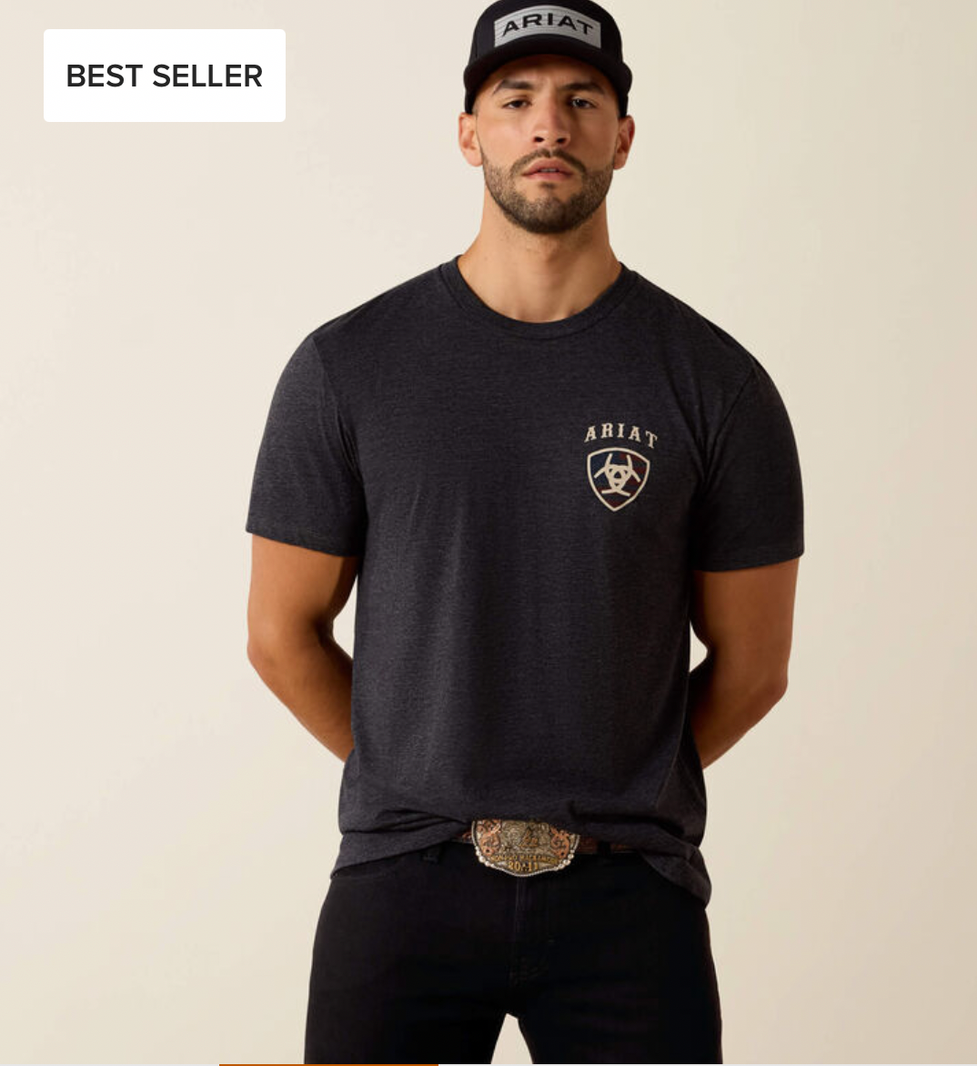 Ariat american bison   ariat Herr  T-Shirt