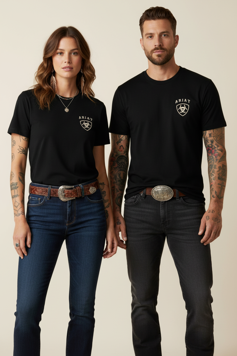 Ariat american bison   ariat Herr  T-Shirt