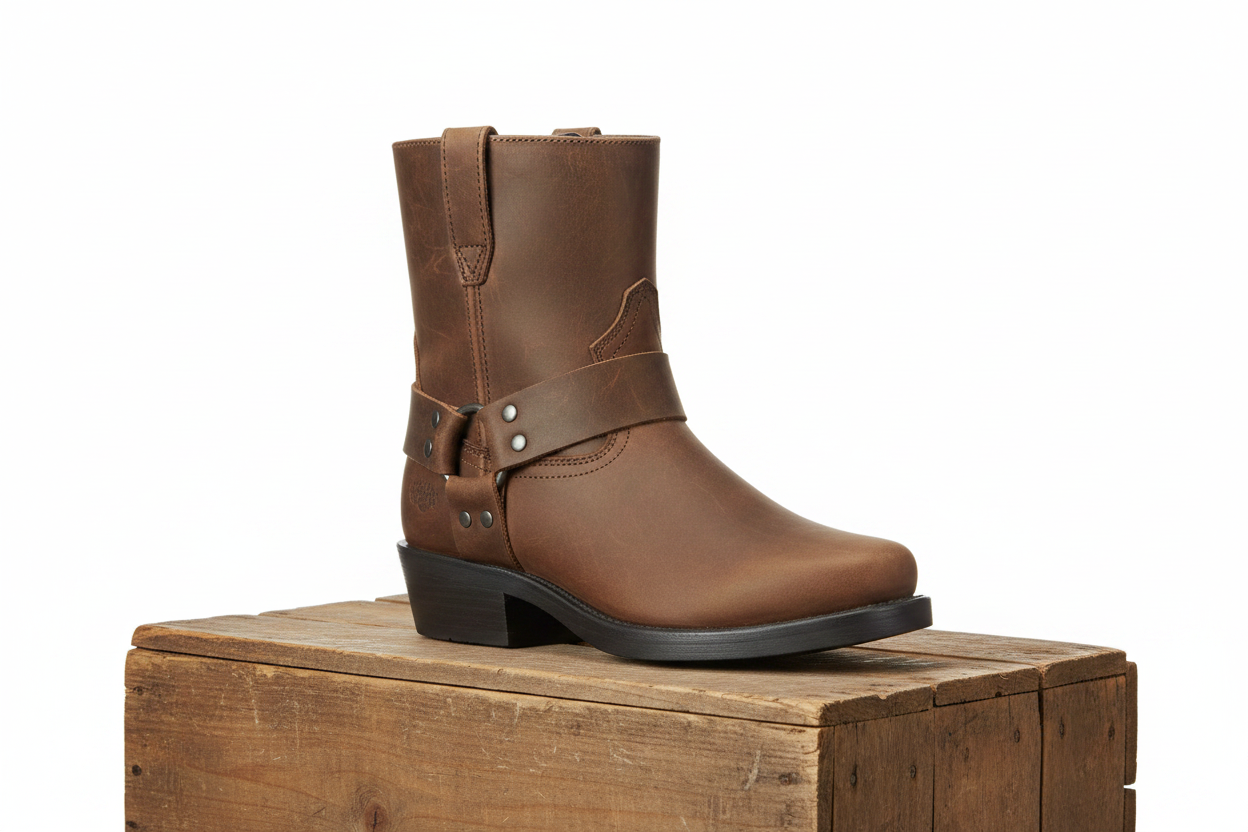 Old West bikerboots brun herr