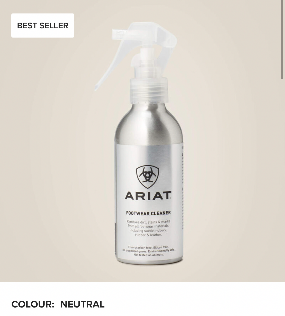 Ariat footwear cleaner