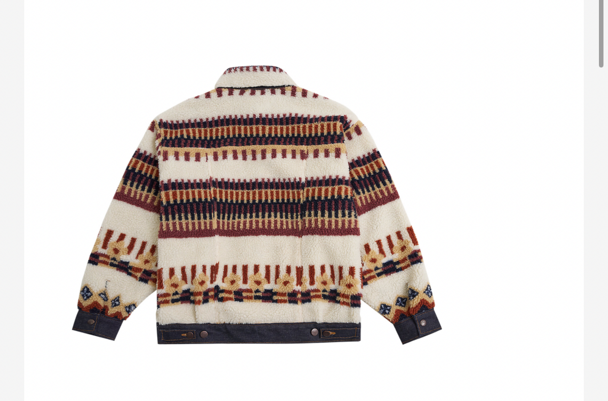 Wrangler jacka SHERPA TRUCKER FUN FAIRISLE dam modell