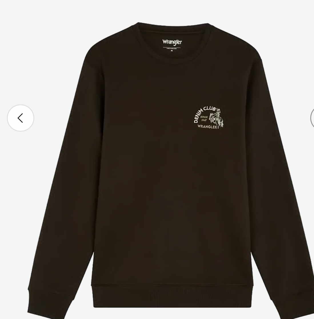 Wrangler grapich  cowboy print brun tjocktröja