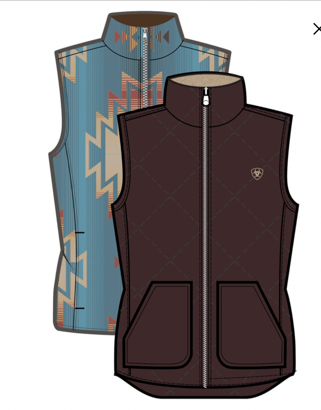 Ariat dam  WMS Dilon 2.0 Reversible Insulated Vest
