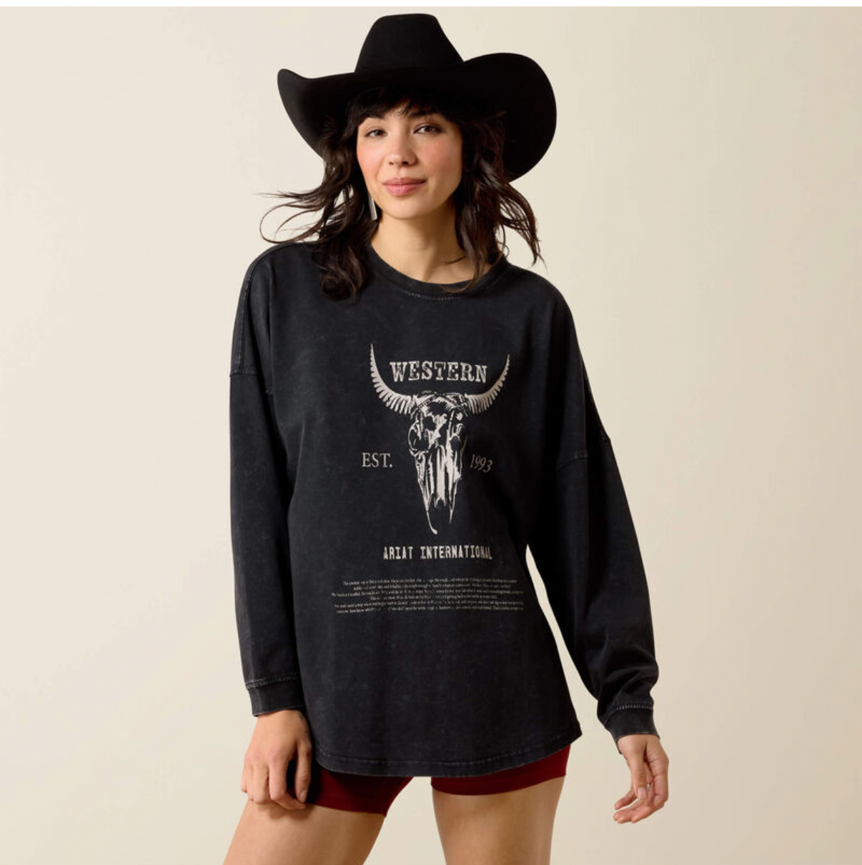 Ariat dam Ariat canvas oversize longsleave  ariat dam T-Shirt