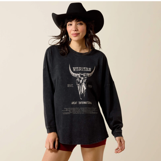 Ariat dam Ariat canvas oversize longsleave ariat dam T-Shirt