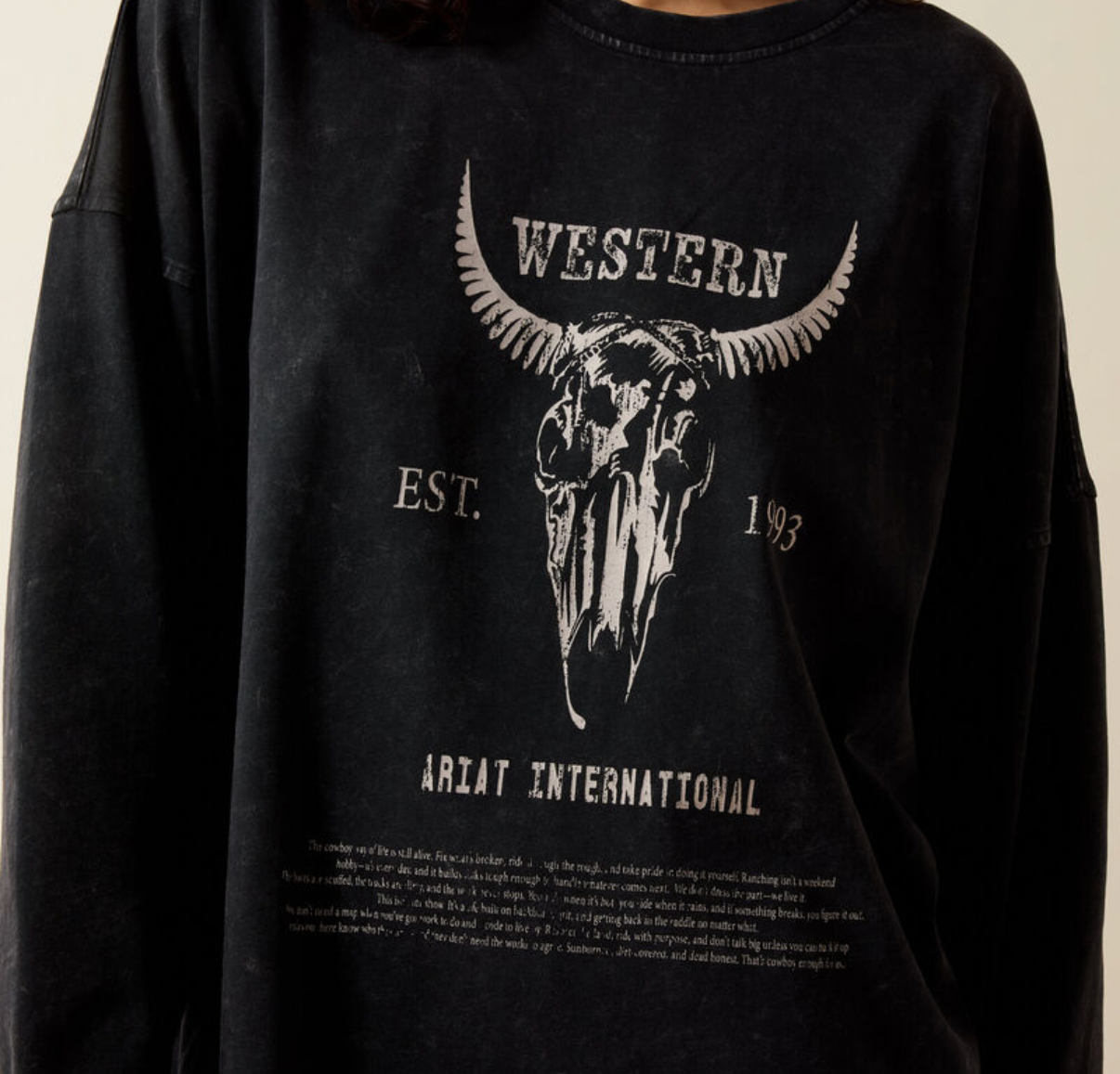 Ariat dam Ariat canvas oversize longsleave  ariat dam T-Shirt