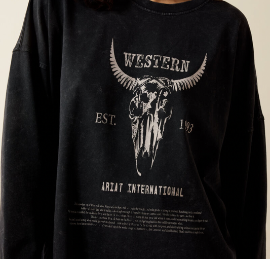 Ariat dam Ariat canvas oversize longsleave ariat dam T-Shirt