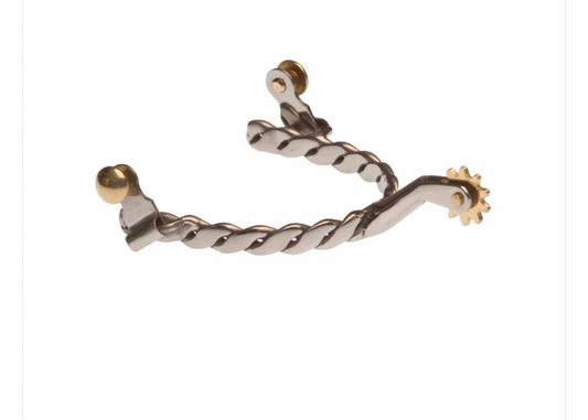 Wildwestrebell utrustning sporrar braided