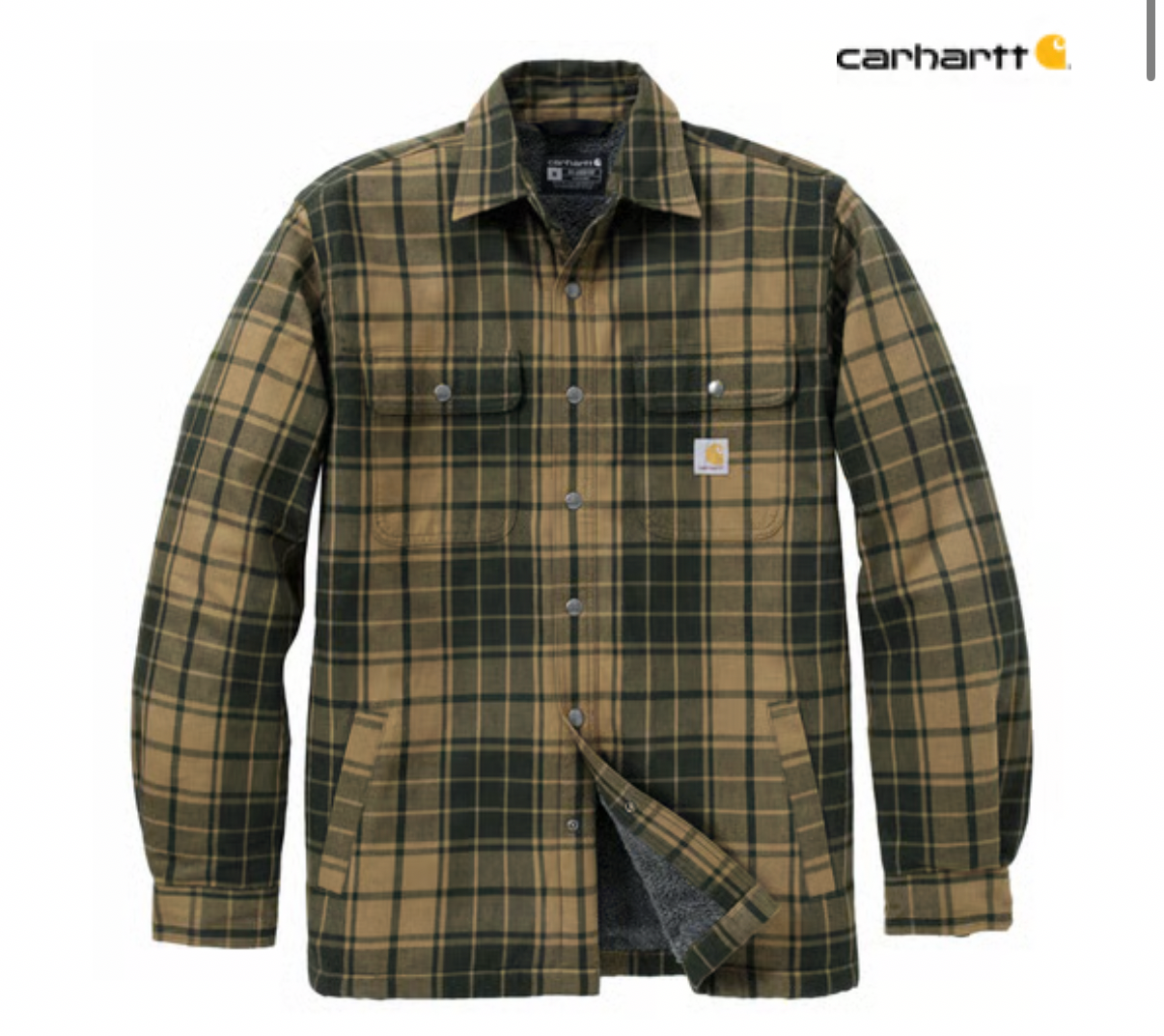 carhartt   Hubbard Plaid shirt jack night fatigue flanell jacka