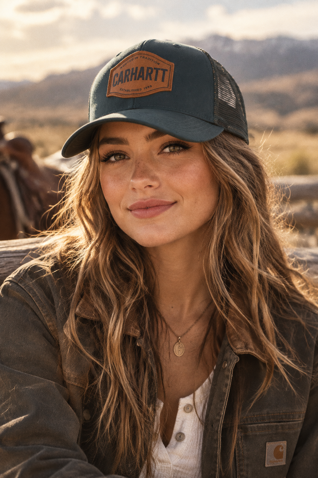 Carhartt trucker  Carhartt Oakland Rooted in Traditions cap teal