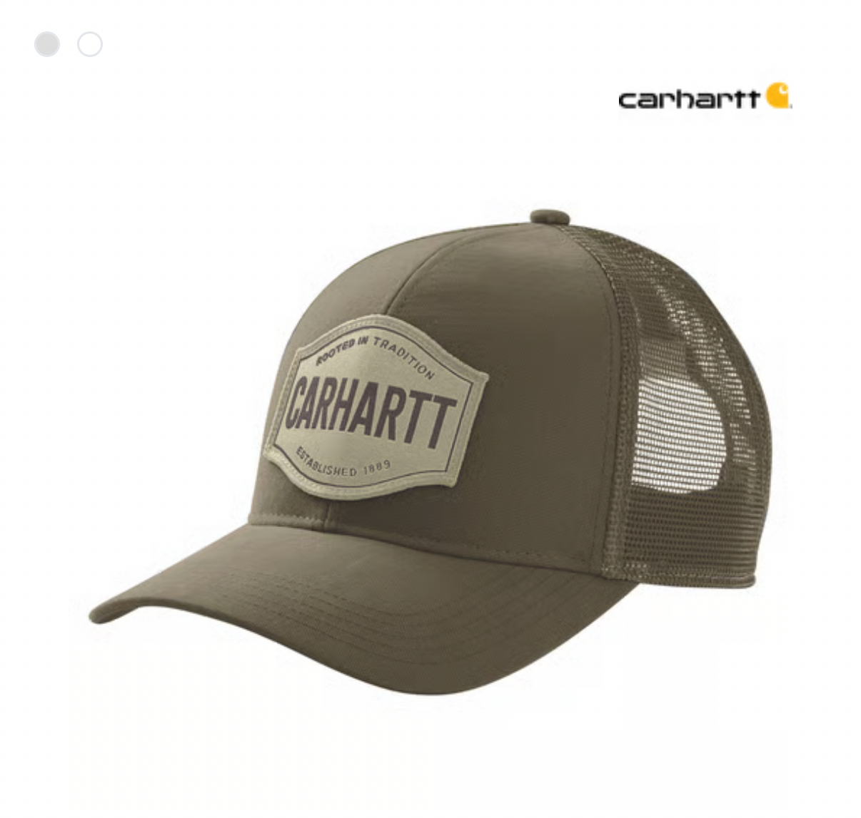 Carhartt trucker  Carhartt Oakland Rooted in Traditions cap olive