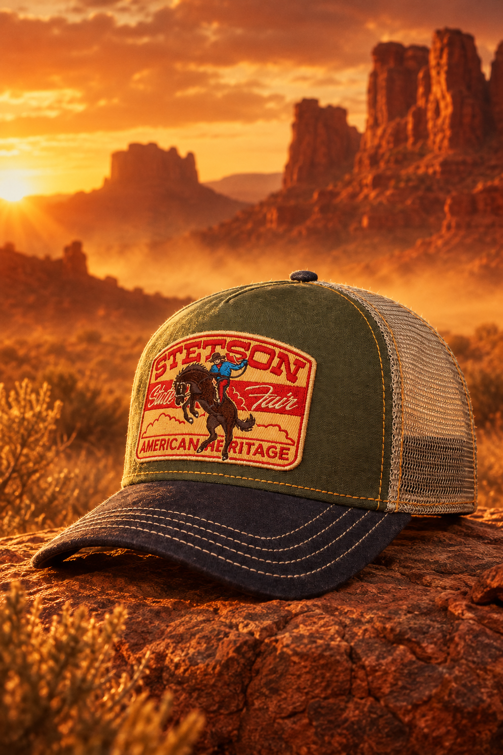 Stetson Trucker Keps grön western