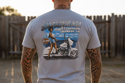 Harley Davidson motorcykel tshirt grå xl unisex