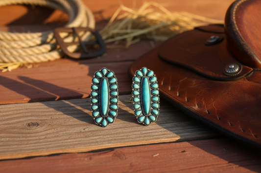Texas jewelry turkosa örhängen
