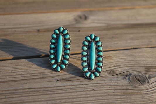 Texas jewelry turkosa örhängen