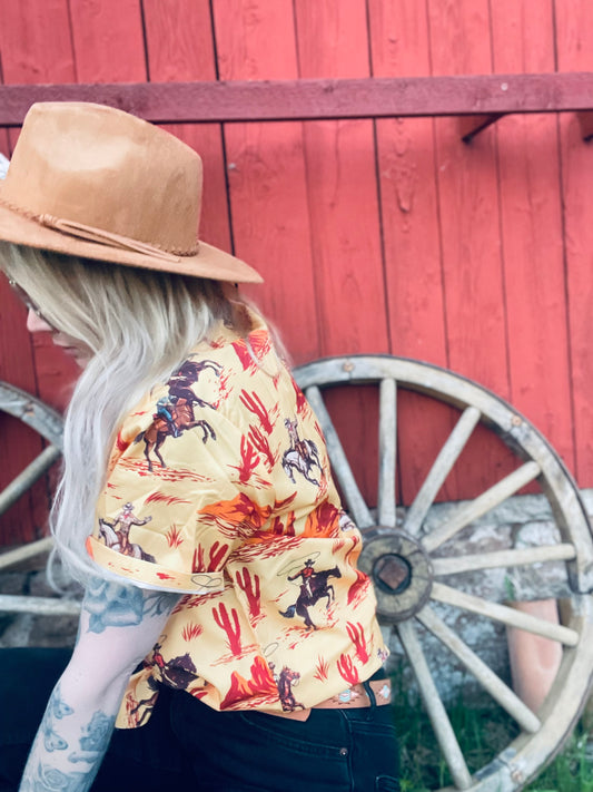 rebell hawaii skjorta  cowboy unisex