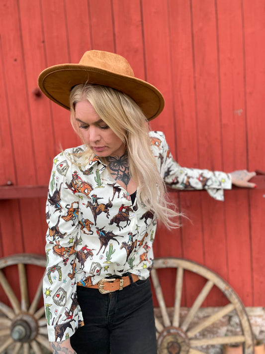 rebell skjorta  cowboy