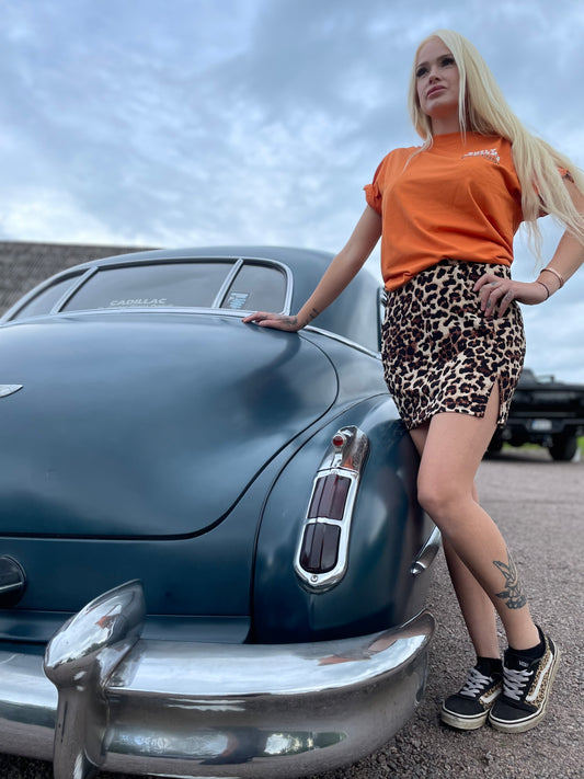 rebell leopard kjol dammodell