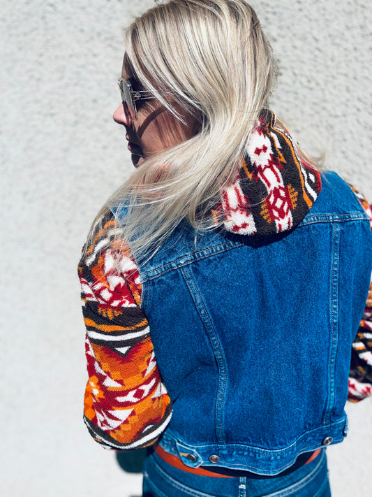 Rebell fleece inka mönster dam