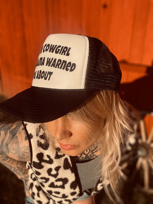 Rebell keps trucker im the cowgirl