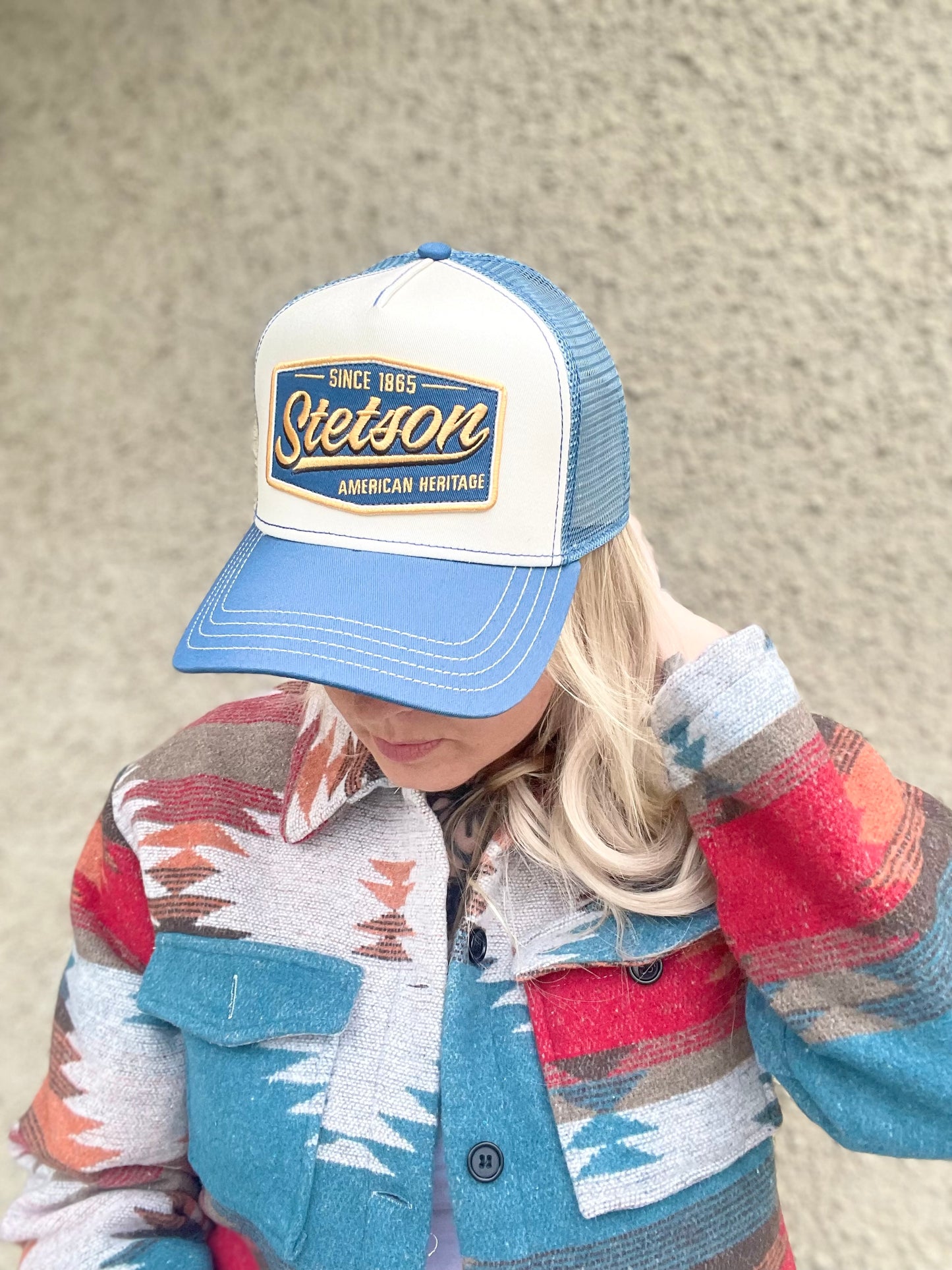 Stetson - Truckerkeps blå
