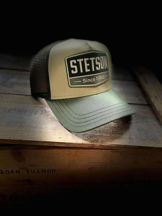 Stetson - Trucker Keps - Gasoline - Grön/Beige