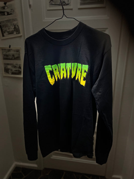 Creature Tshirt svart långarm unisex