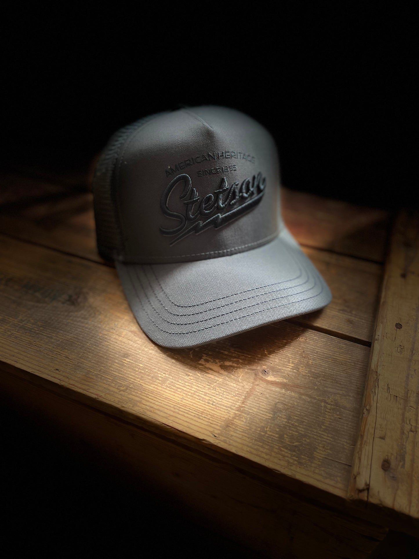 Stetson Trucker Keps American Heritage truck  ljus blå
