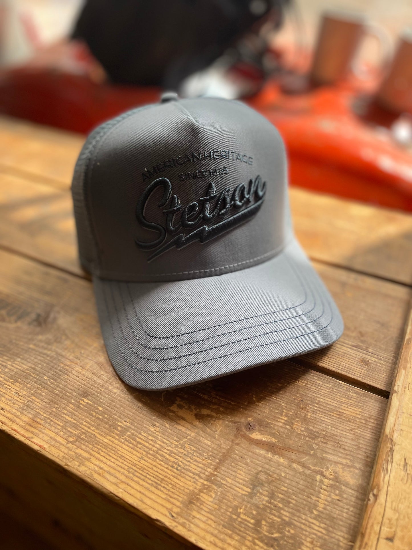 Stetson Trucker Keps American Heritage truck  ljus blå