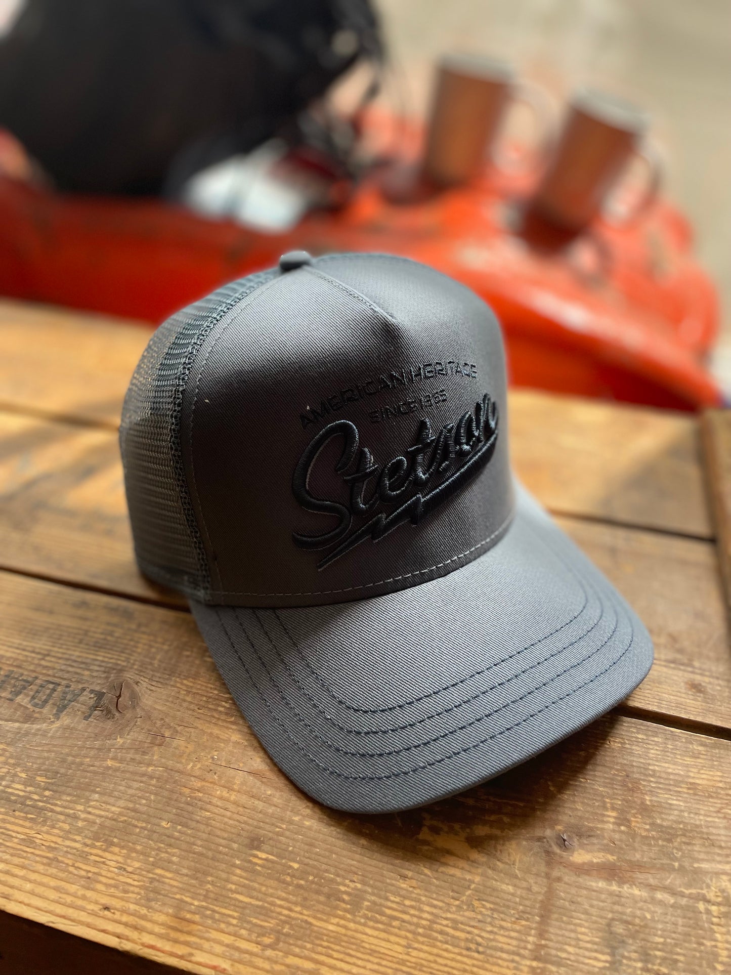 Stetson Trucker Keps American Heritage truck  ljus blå