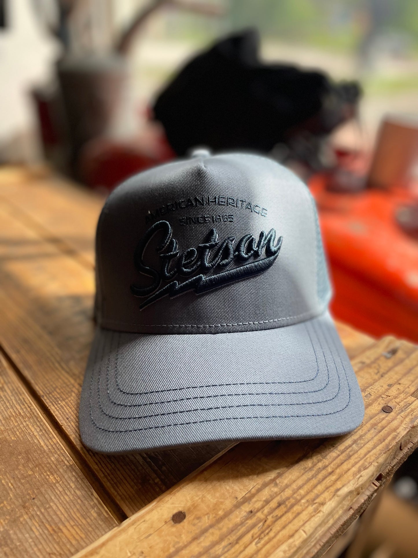 Stetson Trucker Keps American Heritage truck  ljus blå